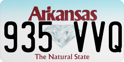 AR license plate 935VVQ