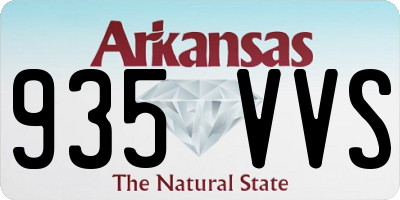 AR license plate 935VVS