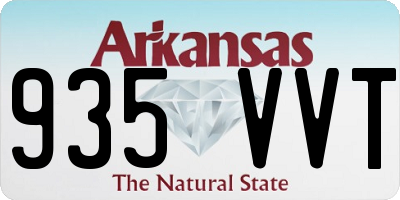 AR license plate 935VVT