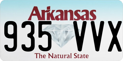 AR license plate 935VVX