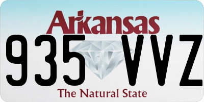 AR license plate 935VVZ