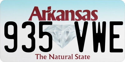 AR license plate 935VWE