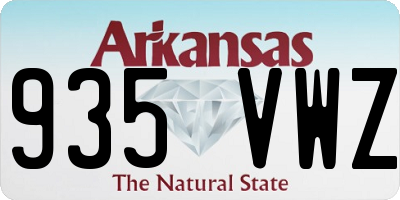 AR license plate 935VWZ