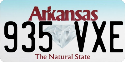 AR license plate 935VXE