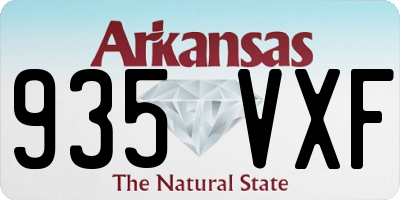 AR license plate 935VXF