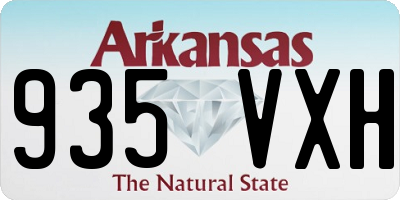 AR license plate 935VXH