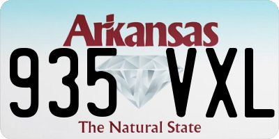 AR license plate 935VXL