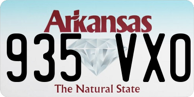 AR license plate 935VXO