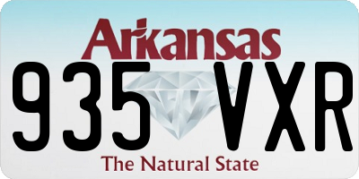 AR license plate 935VXR