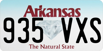 AR license plate 935VXS