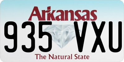 AR license plate 935VXU