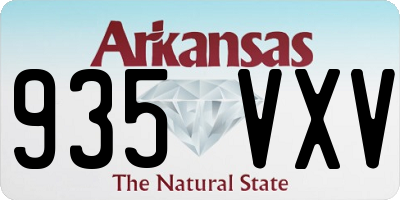 AR license plate 935VXV