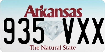 AR license plate 935VXX