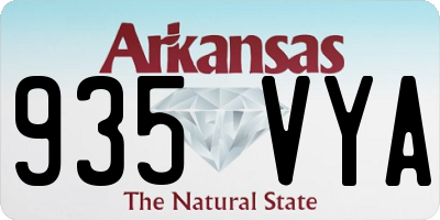 AR license plate 935VYA