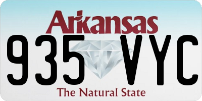 AR license plate 935VYC