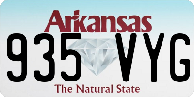 AR license plate 935VYG
