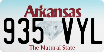 AR license plate 935VYL