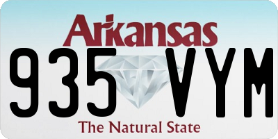 AR license plate 935VYM