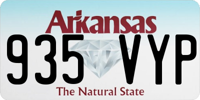 AR license plate 935VYP