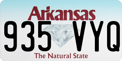 AR license plate 935VYQ