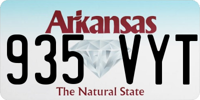 AR license plate 935VYT