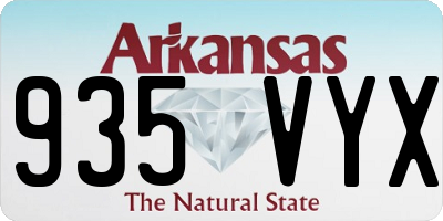 AR license plate 935VYX