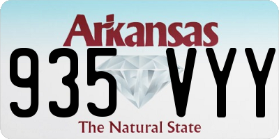 AR license plate 935VYY