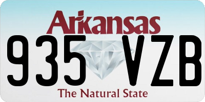 AR license plate 935VZB
