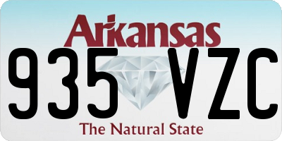 AR license plate 935VZC
