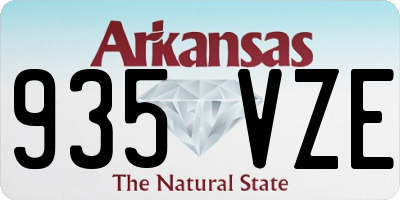 AR license plate 935VZE