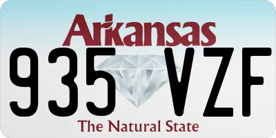 AR license plate 935VZF