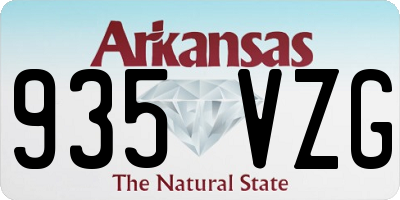 AR license plate 935VZG