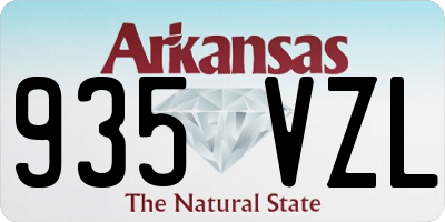 AR license plate 935VZL