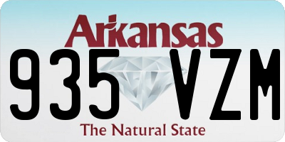 AR license plate 935VZM