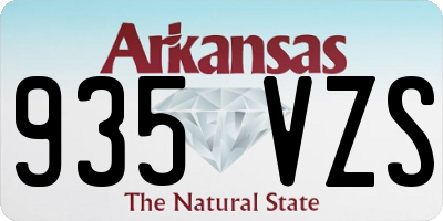 AR license plate 935VZS