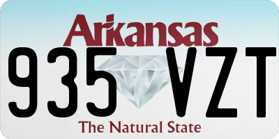AR license plate 935VZT