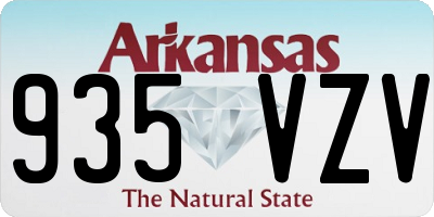 AR license plate 935VZV