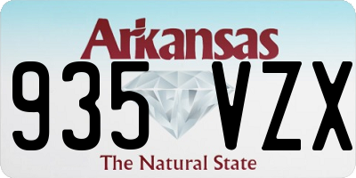 AR license plate 935VZX