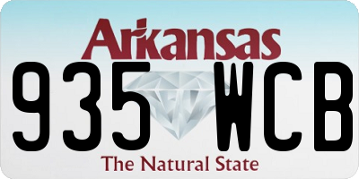 AR license plate 935WCB