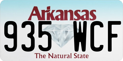 AR license plate 935WCF