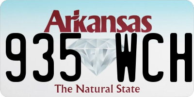 AR license plate 935WCH
