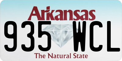 AR license plate 935WCL