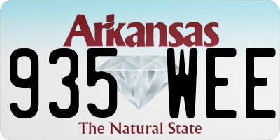 AR license plate 935WEE