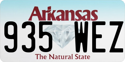 AR license plate 935WEZ