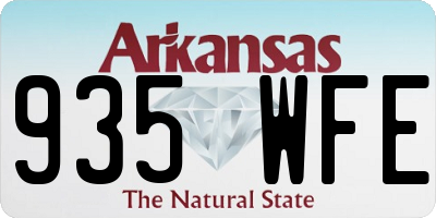 AR license plate 935WFE