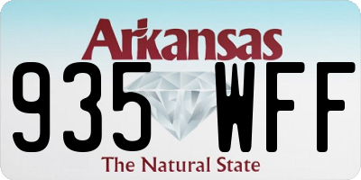 AR license plate 935WFF