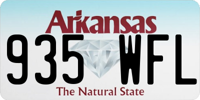 AR license plate 935WFL