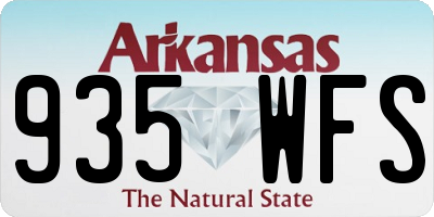 AR license plate 935WFS