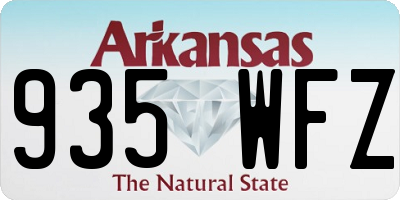 AR license plate 935WFZ