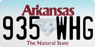 AR license plate 935WHG